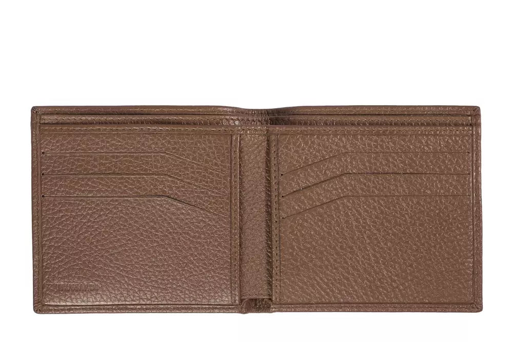 Trussardi Brown Leather Men Wallet - ACCEXO