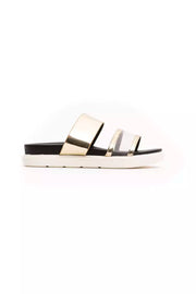 Péché Originel Gold Polyethylene Women Sandal - ACCEXO