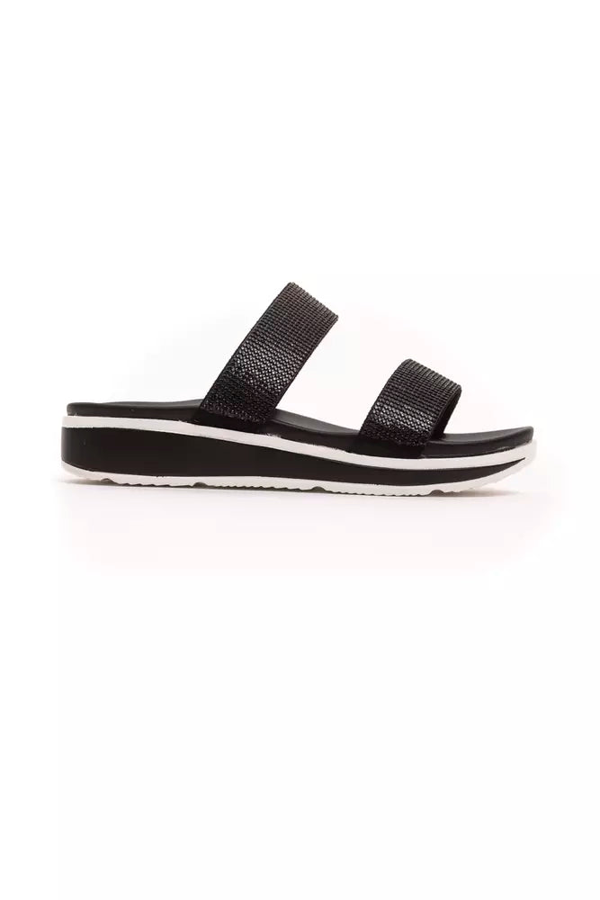 Péché Originel Black Textile Women Sandal - ACCEXO