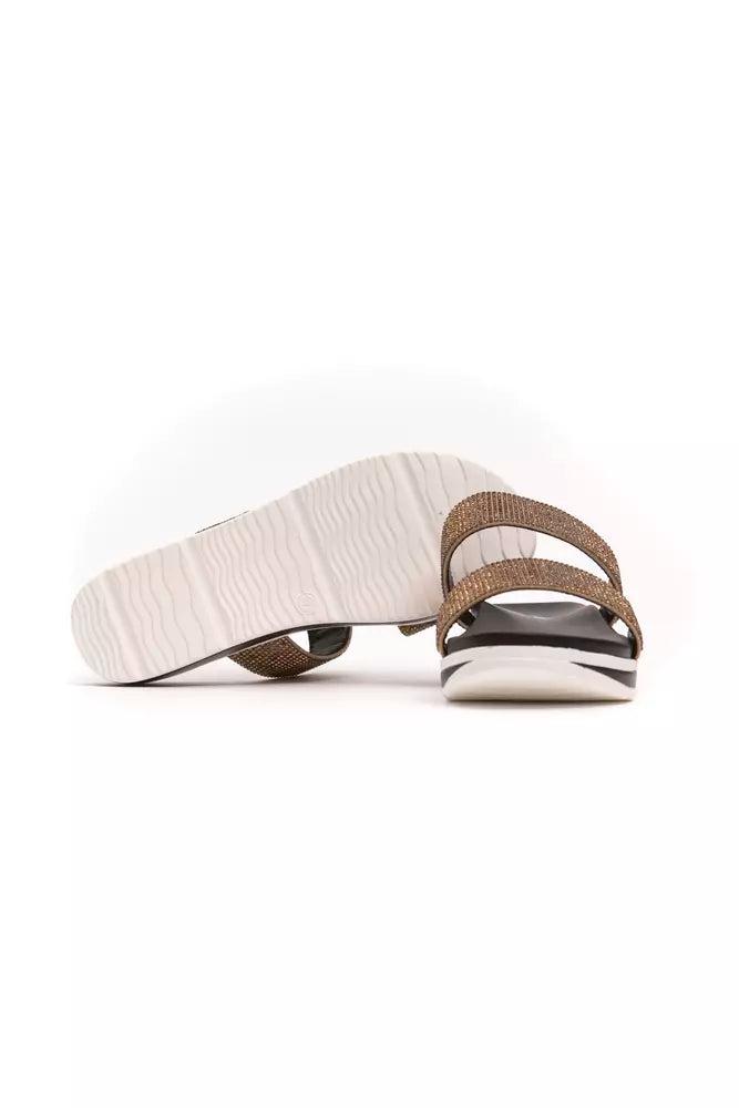 Péché Originel Beige Textile Women Sandal - ACCEXO