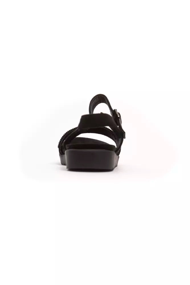 Péché Originel Black Textile Women Sandal - ACCEXO