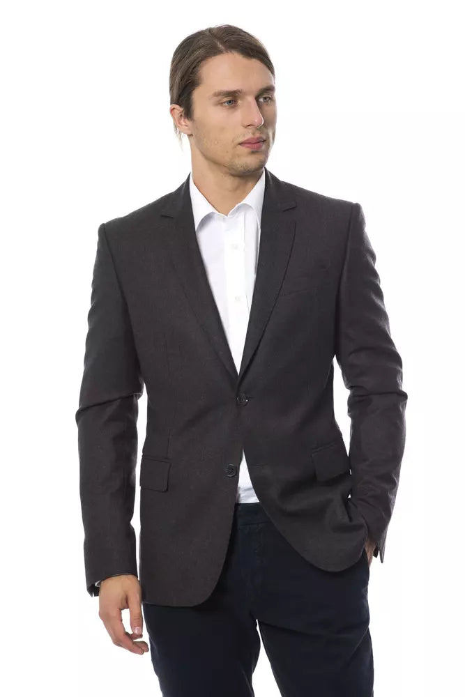 Verri Gray Wool Men Blazer - ACCEXO