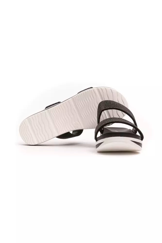 Péché Originel Black Textile Women Sandal - ACCEXO