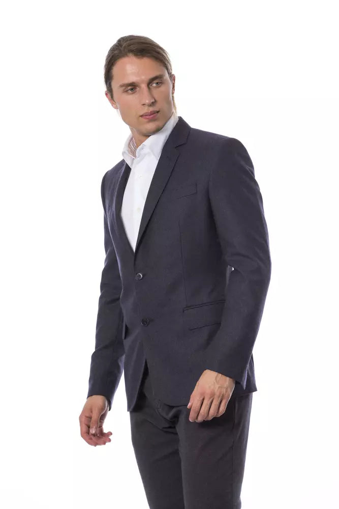 Verri Blue Wool Men Blazer - ACCEXO