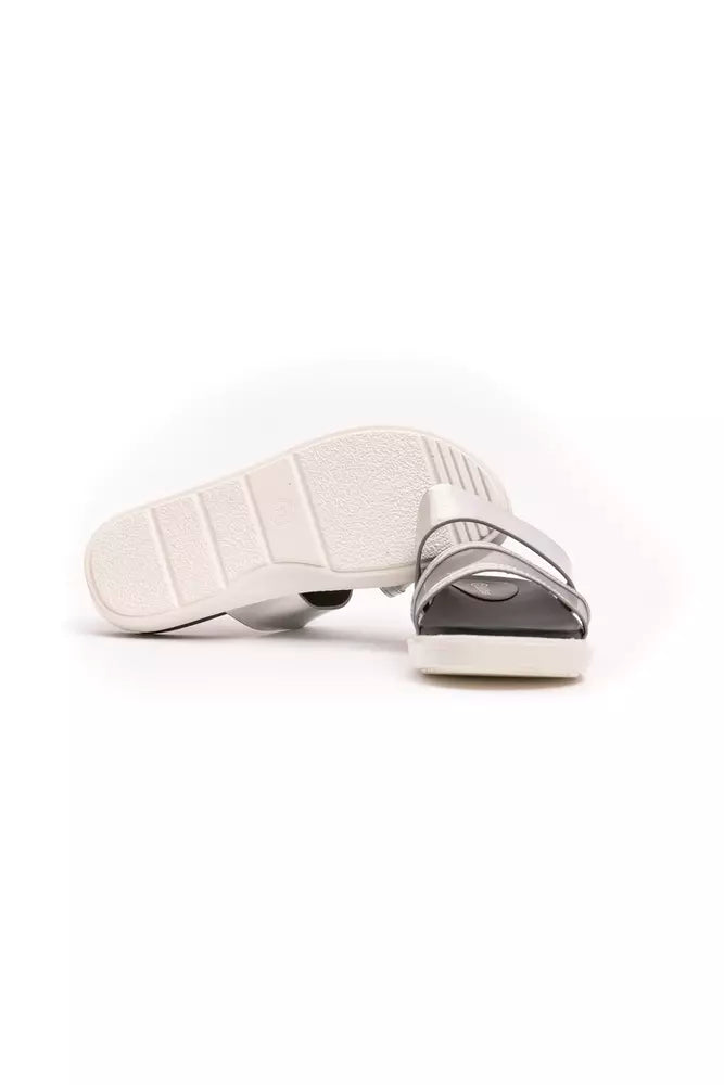 Péché Originel Silver Polyethylene Women Sandal - ACCEXO