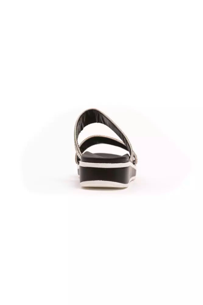 Péché Originel Silver Textile Women Sandal - ACCEXO