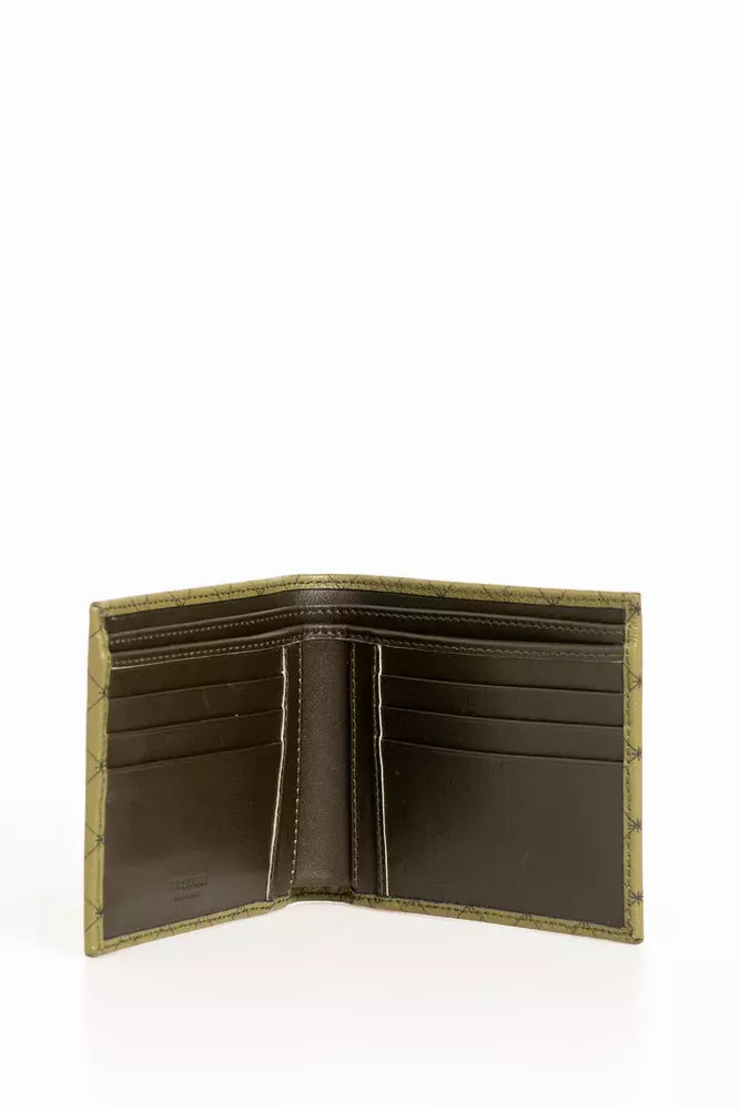 Trussardi Green Leather Men Wallet - ACCEXO
