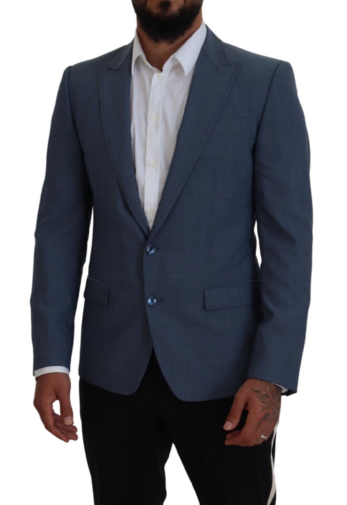Dolce & Gabbana Elegant Blue Single Breasted Sport Blazer - ACCEXO