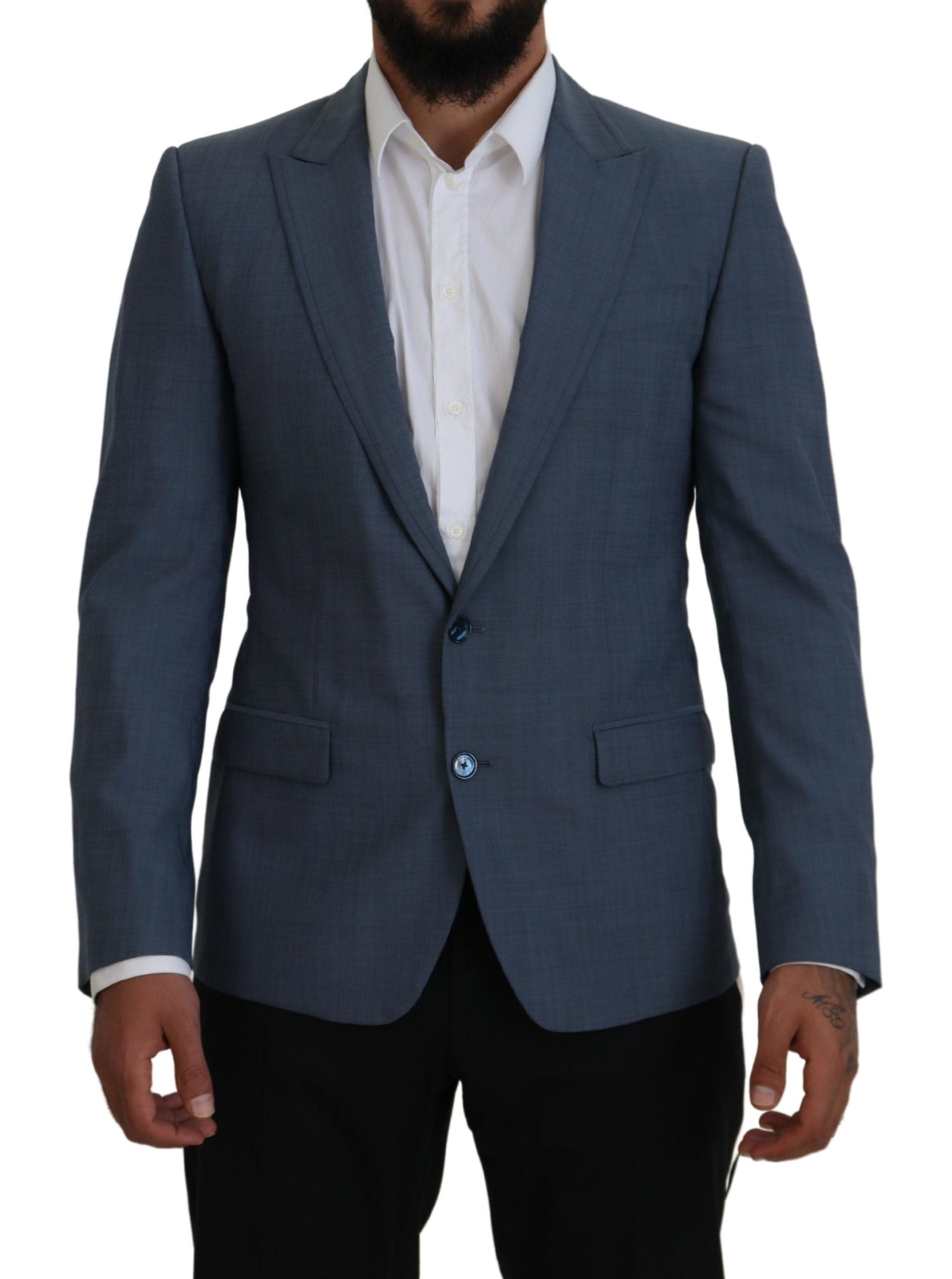 Dolce & Gabbana Elegant Blue Single Breasted Sport Blazer - ACCEXO