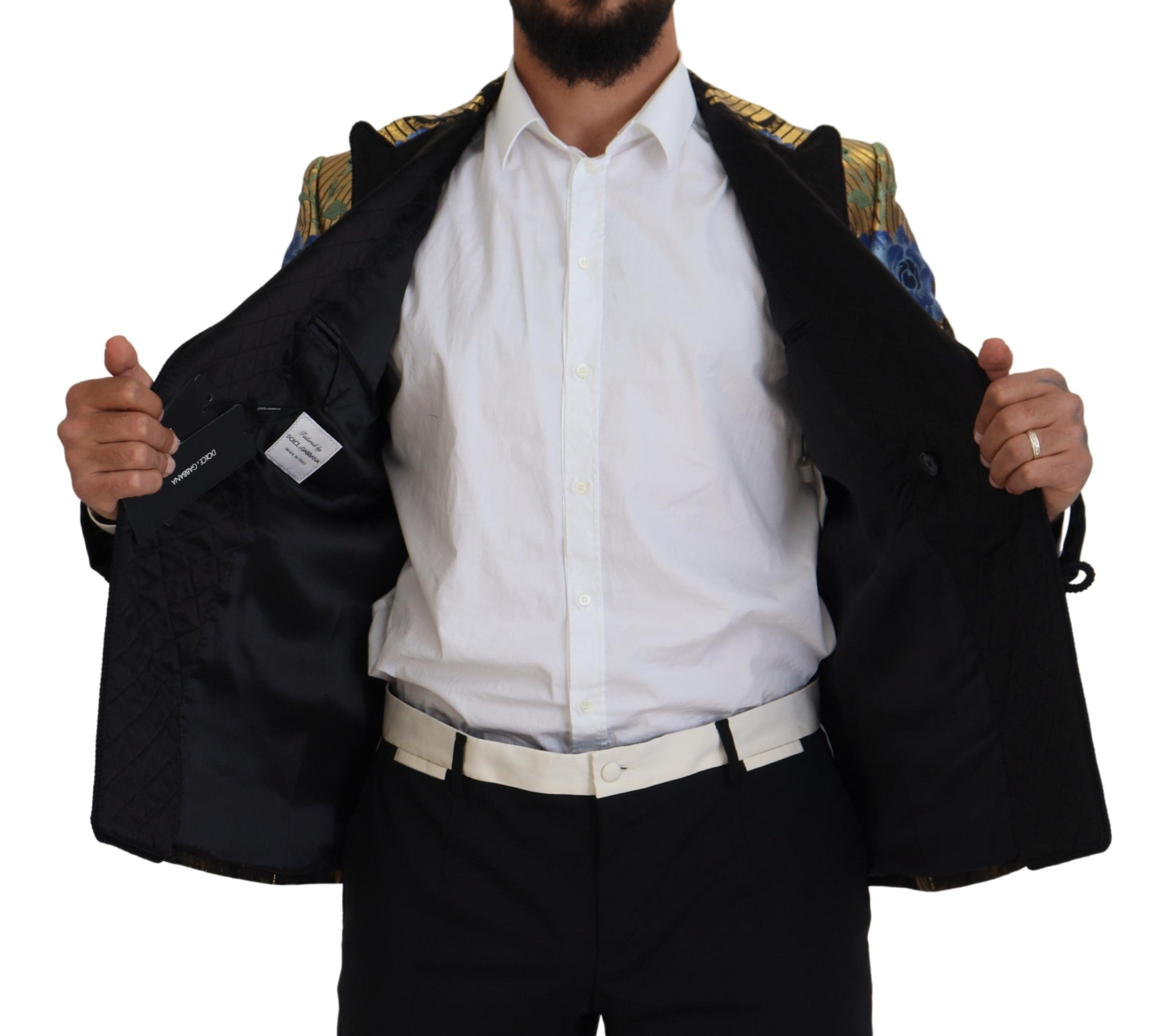 Dolce & Gabbana Elegant Floral Evening Party Blazer - ACCEXO