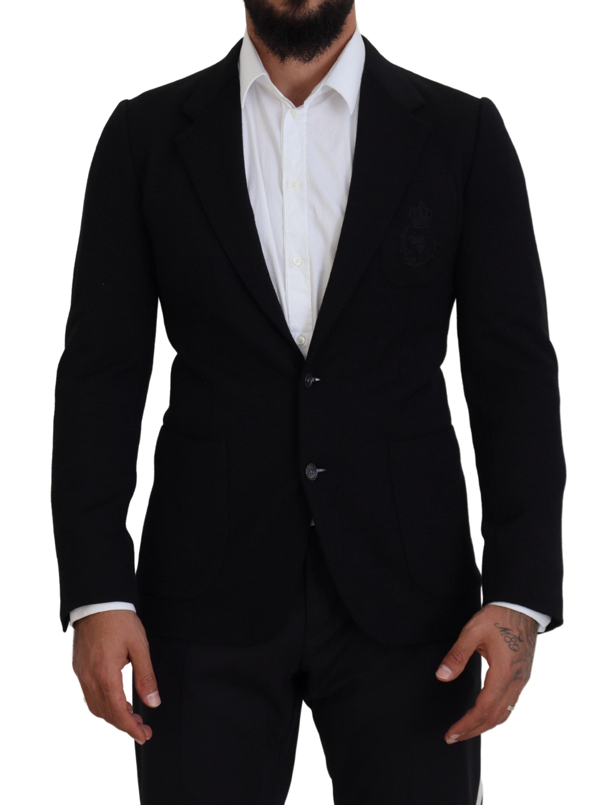 Dolce & Gabbana Elegant Single Breasted Black Wool Blazer - ACCEXO Main image