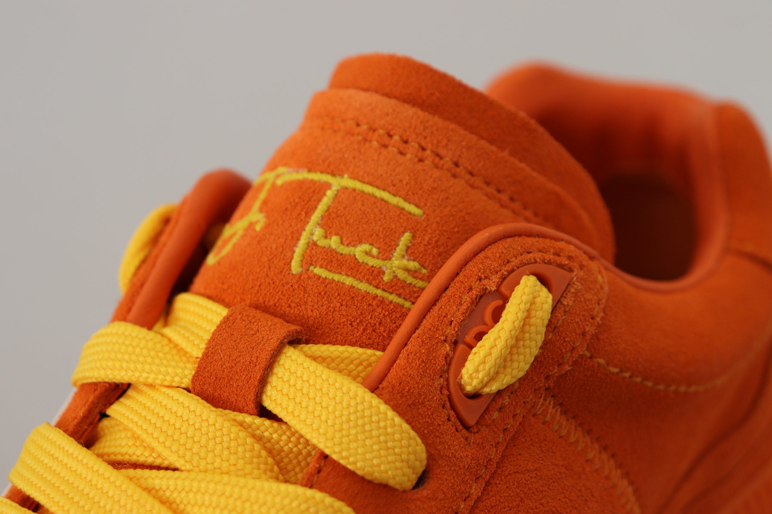Dolce & Gabbana Chic Orange Suede Lace-Up Sneakers - ACCEXO