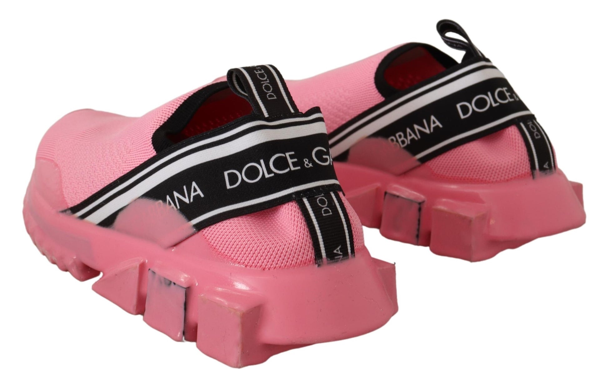 Dolce & Gabbana Chic Pink Sorrento Slip-On Sneakers - ACCEXO