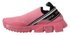 Dolce & Gabbana Chic Pink Sorrento Slip-On Sneakers - ACCEXO