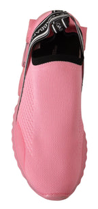 Dolce & Gabbana Chic Pink Sorrento Slip-On Sneakers - ACCEXO