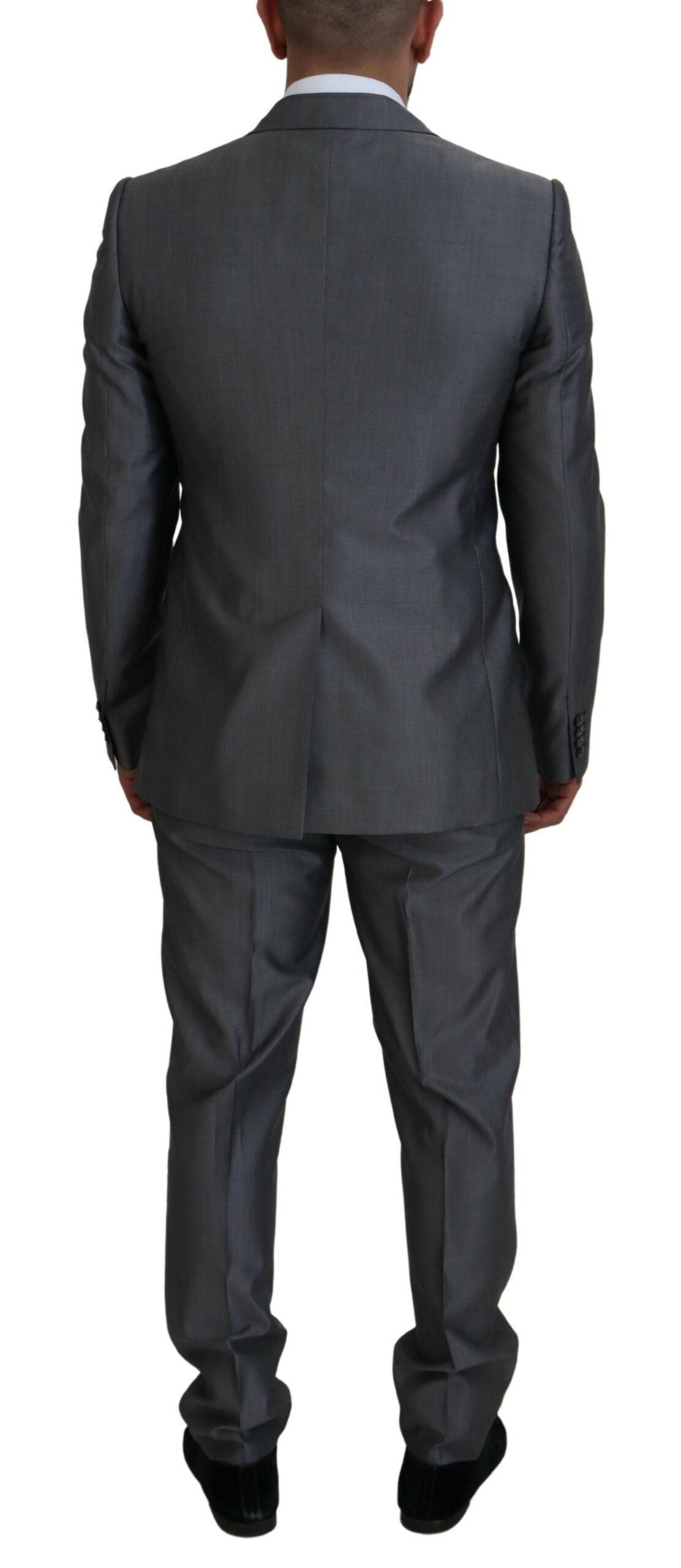 Dolce & Gabbana Elegant Gray Silver Sicilia Suit Ensemble - ACCEXO