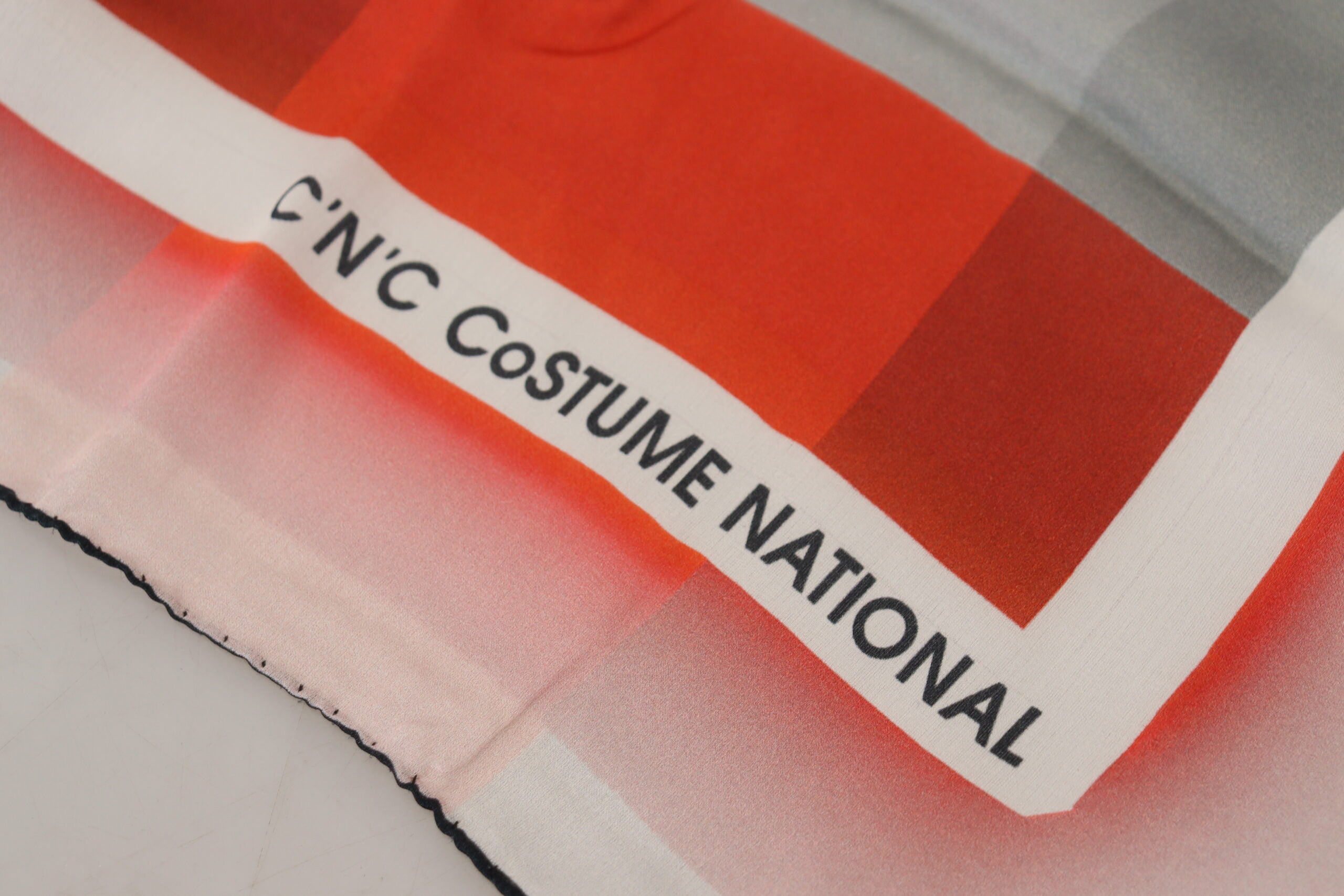 Costume National Elegant Checkered Silk Scarf - ACCEXO