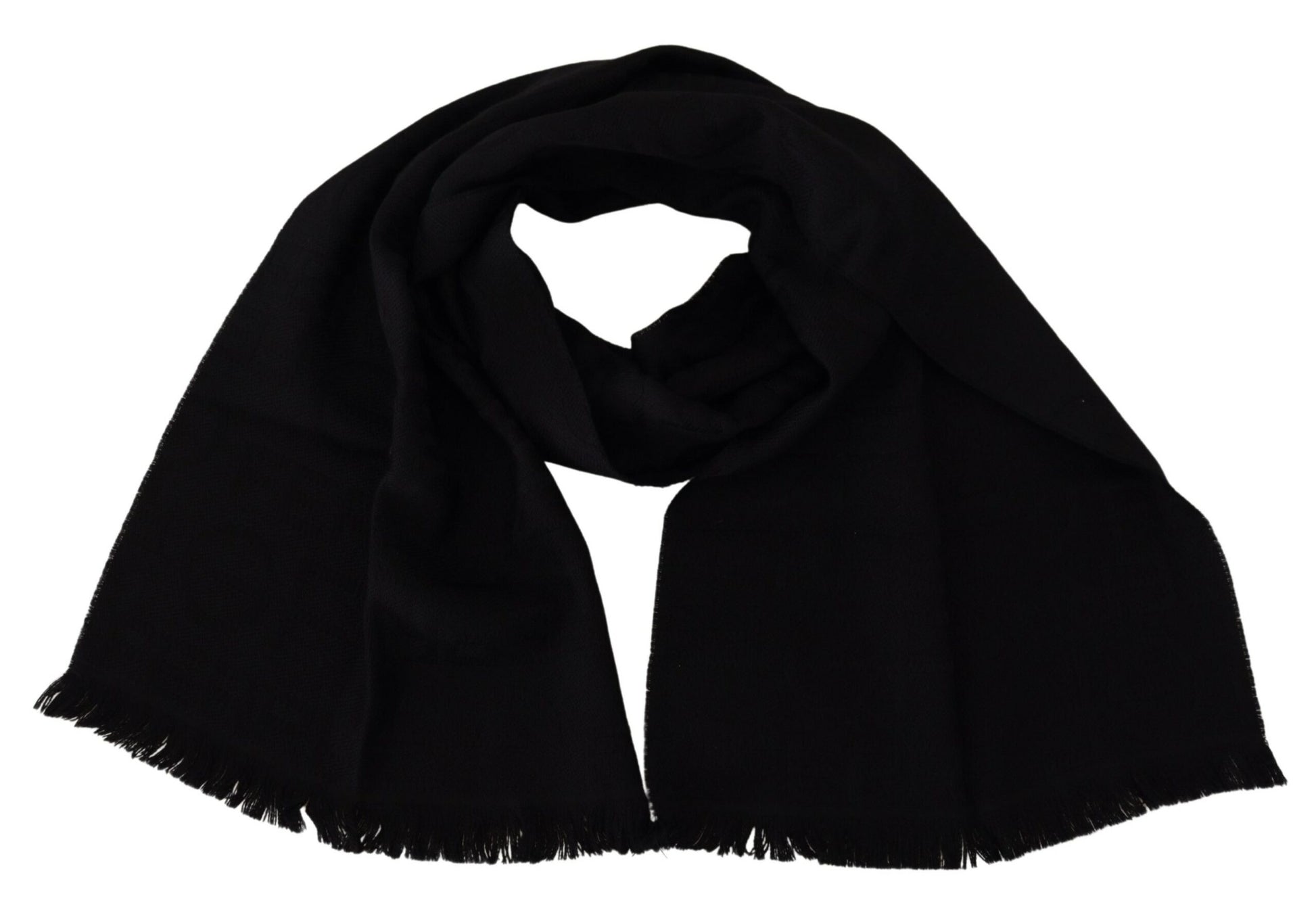 GF Ferre Elegant Wool Scarf with Fringes - ACCEXO