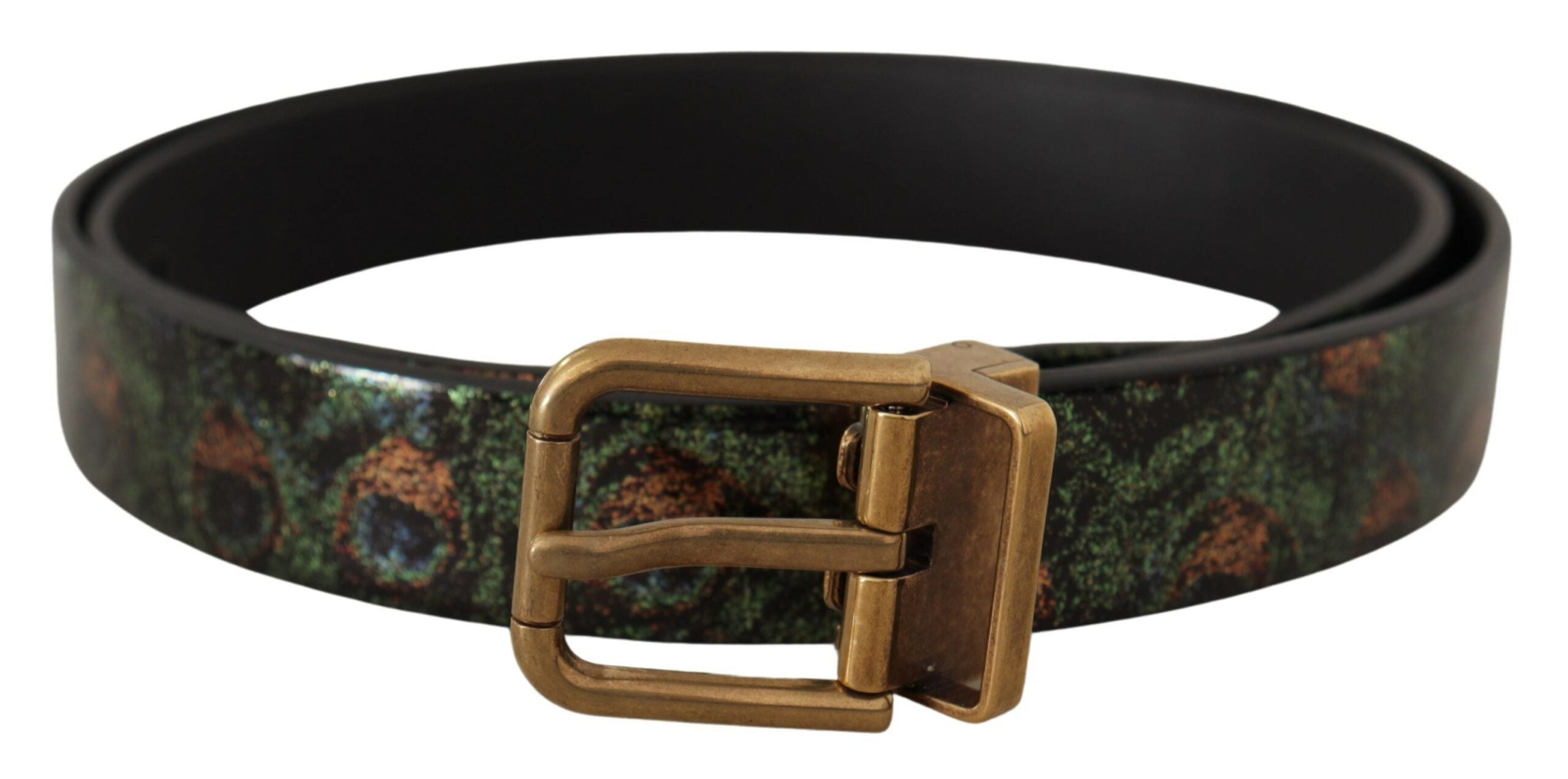 Dolce & Gabbana Elegant Black Grosgrain Leather Belt - ACCEXO