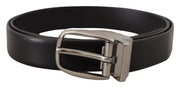 Dolce & Gabbana Elegant Leather Belt with Metal Buckle - ACCEXO