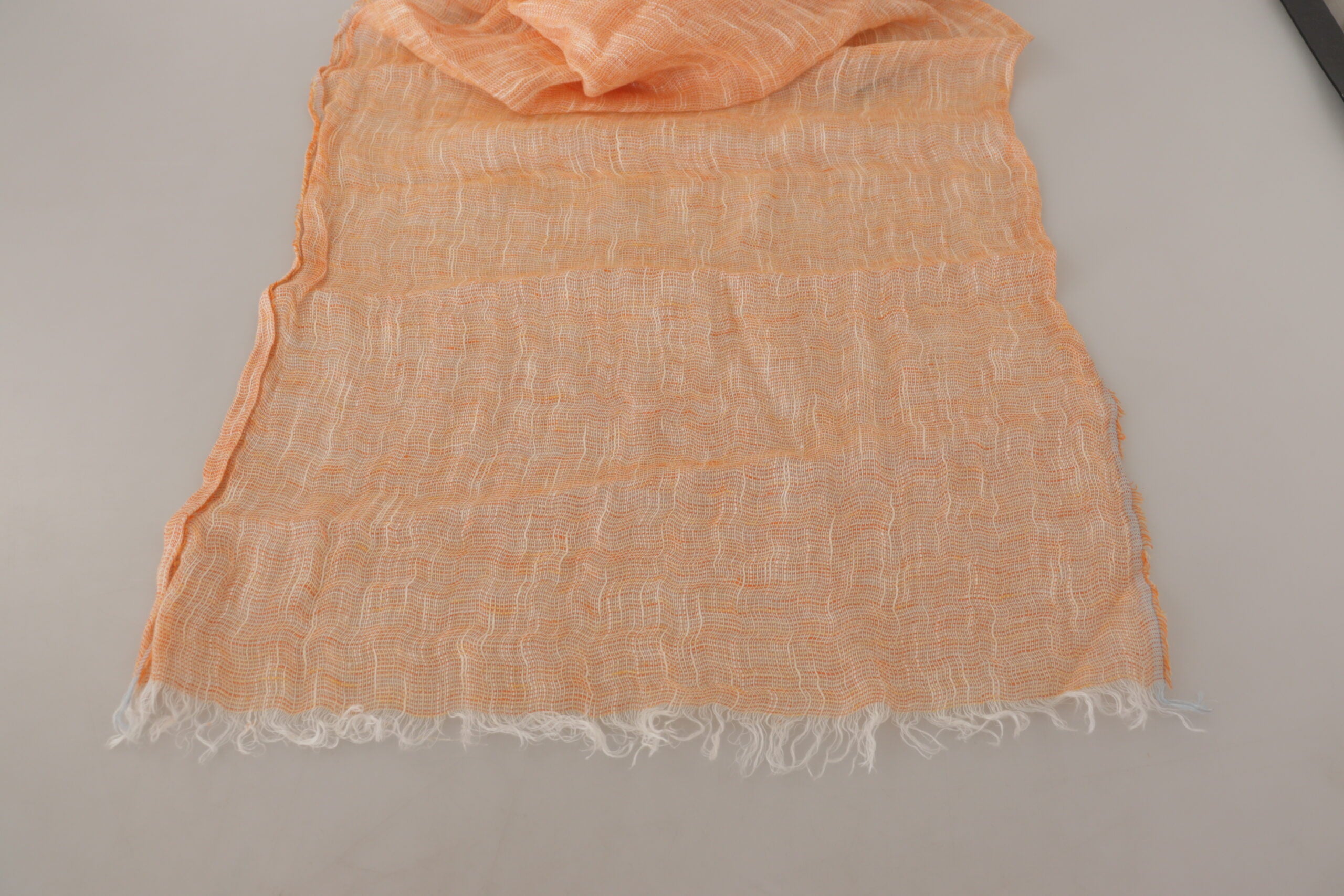 Malo Elegant Peach Linen Scarf - ACCEXO