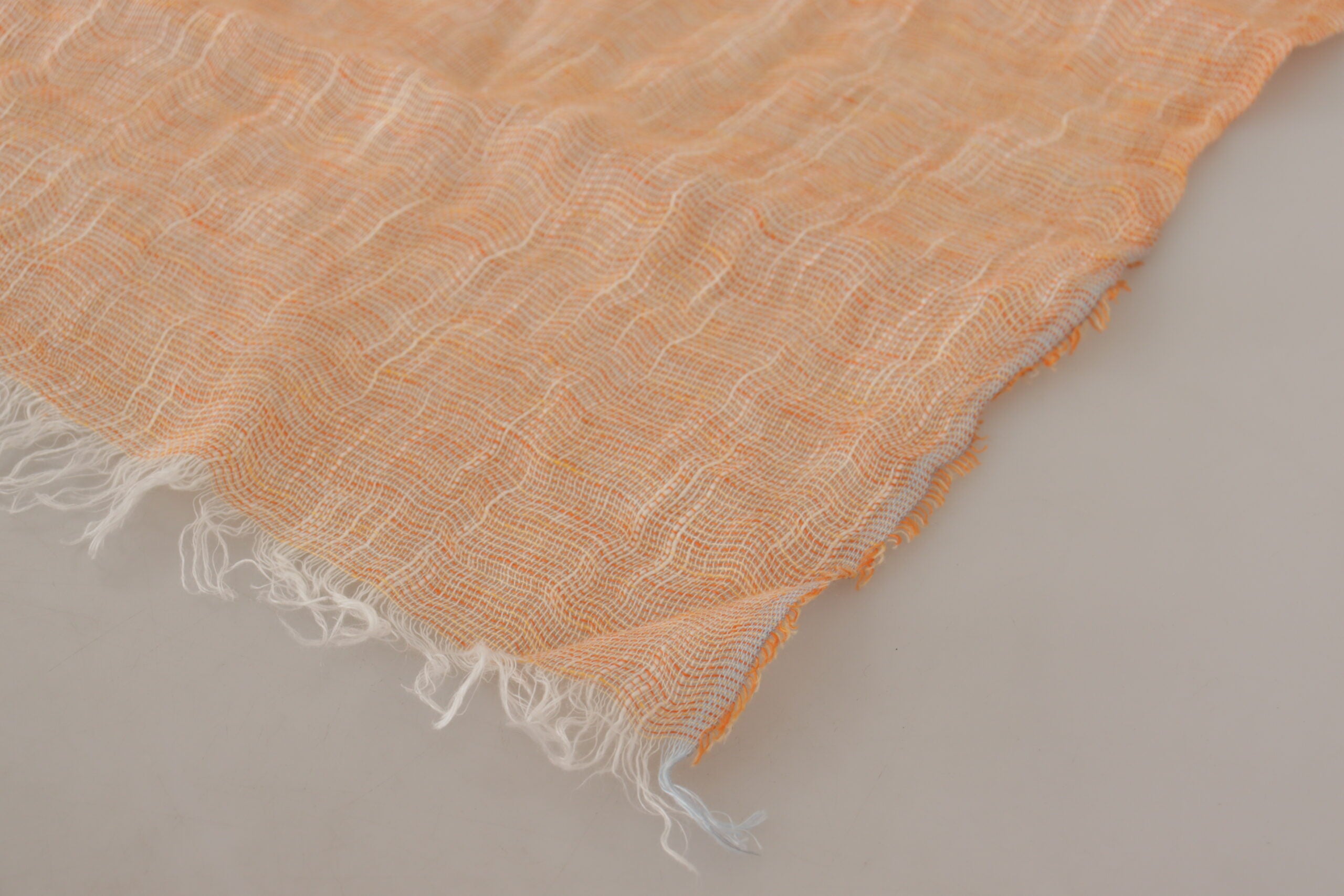 Malo Elegant Peach Linen Scarf - ACCEXO