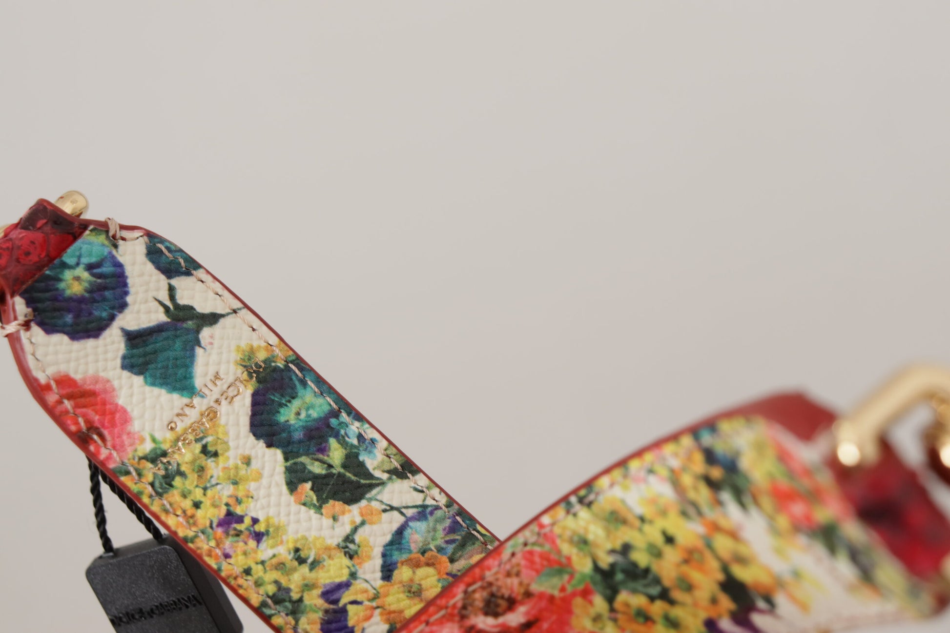 Dolce & Gabbana Elegant Red Python Leather Bag Strap - ACCEXO