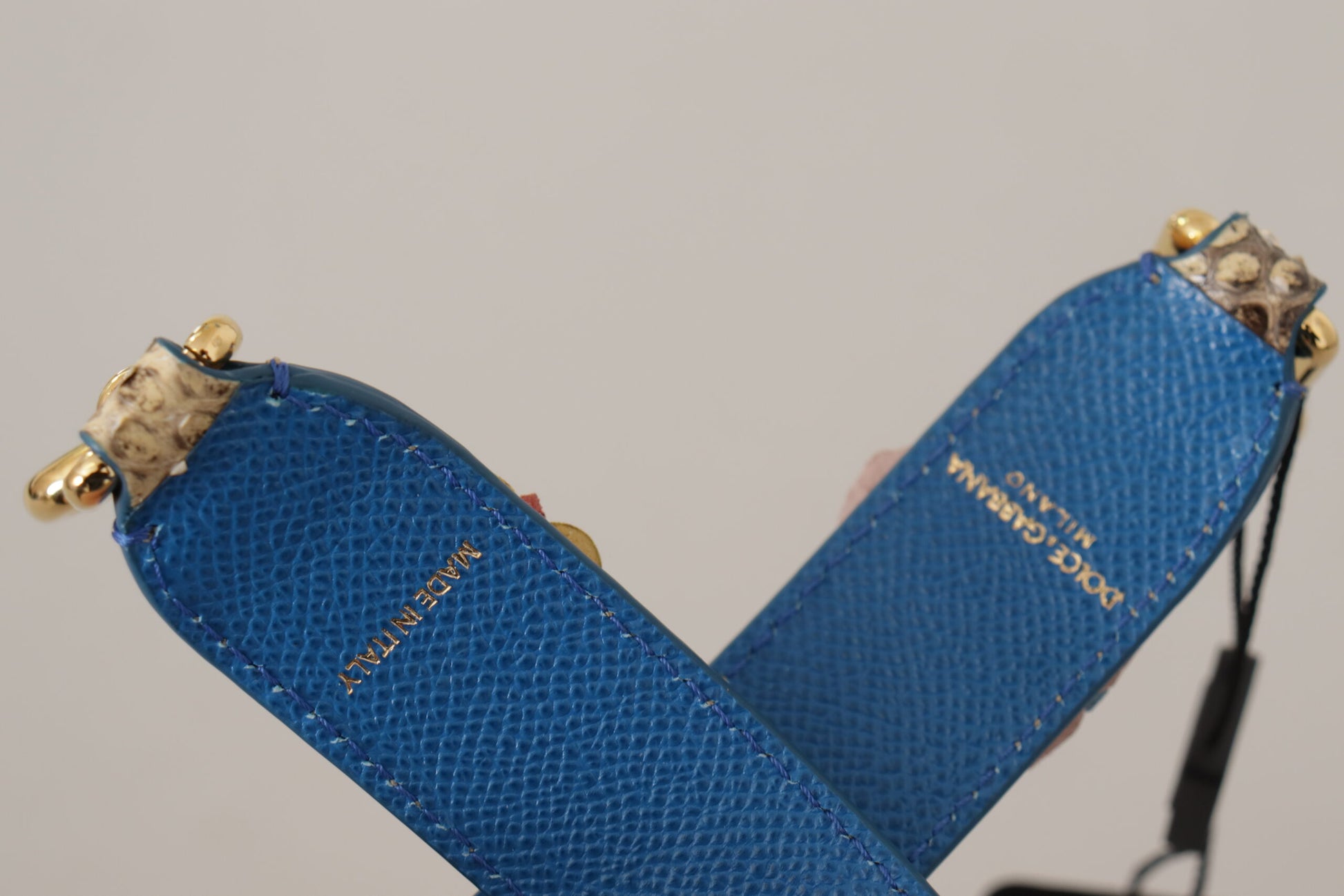 Dolce & Gabbana Elegant Beige Python Leather Strap - ACCEXO