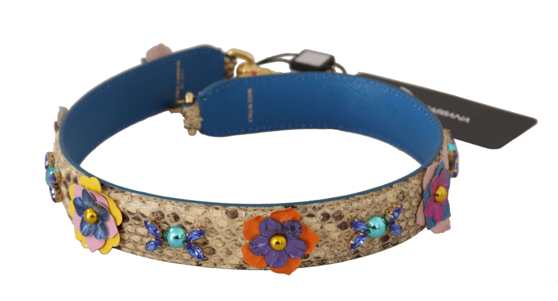 Dolce & Gabbana Elegant Beige Python Leather Strap - ACCEXO