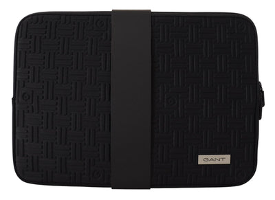 Gant Black Padded Pouch Bag Zipper Cover Sleeve Case for Men