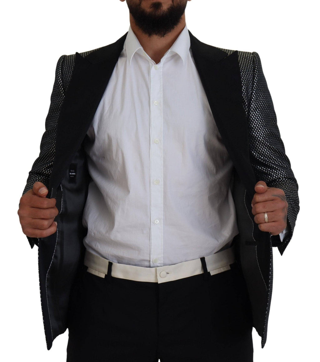 Dolce & Gabbana Elegant Jacquard Single Breasted Blazer - ACCEXO