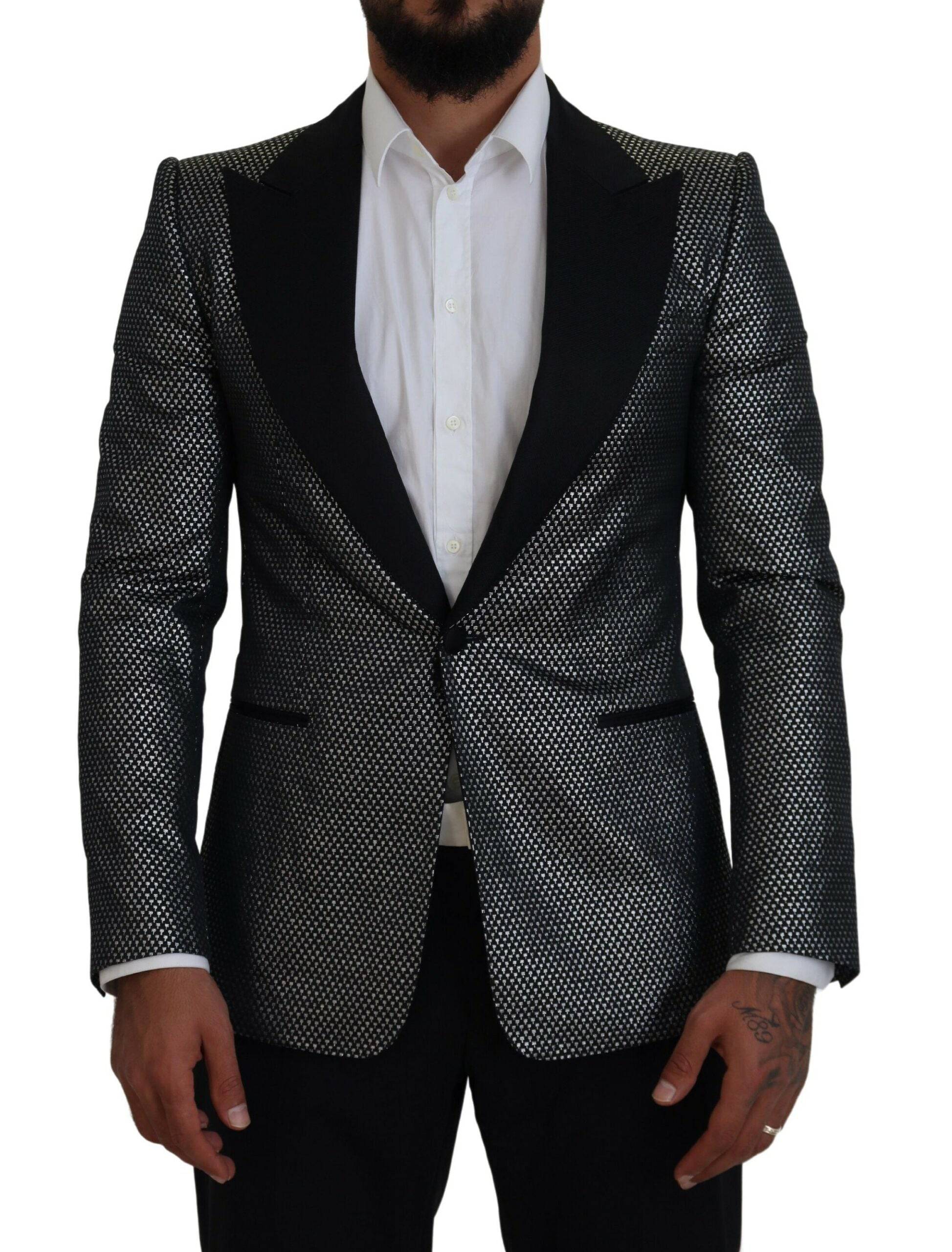 Dolce & Gabbana Elegant Jacquard Single Breasted Blazer - ACCEXO Main image