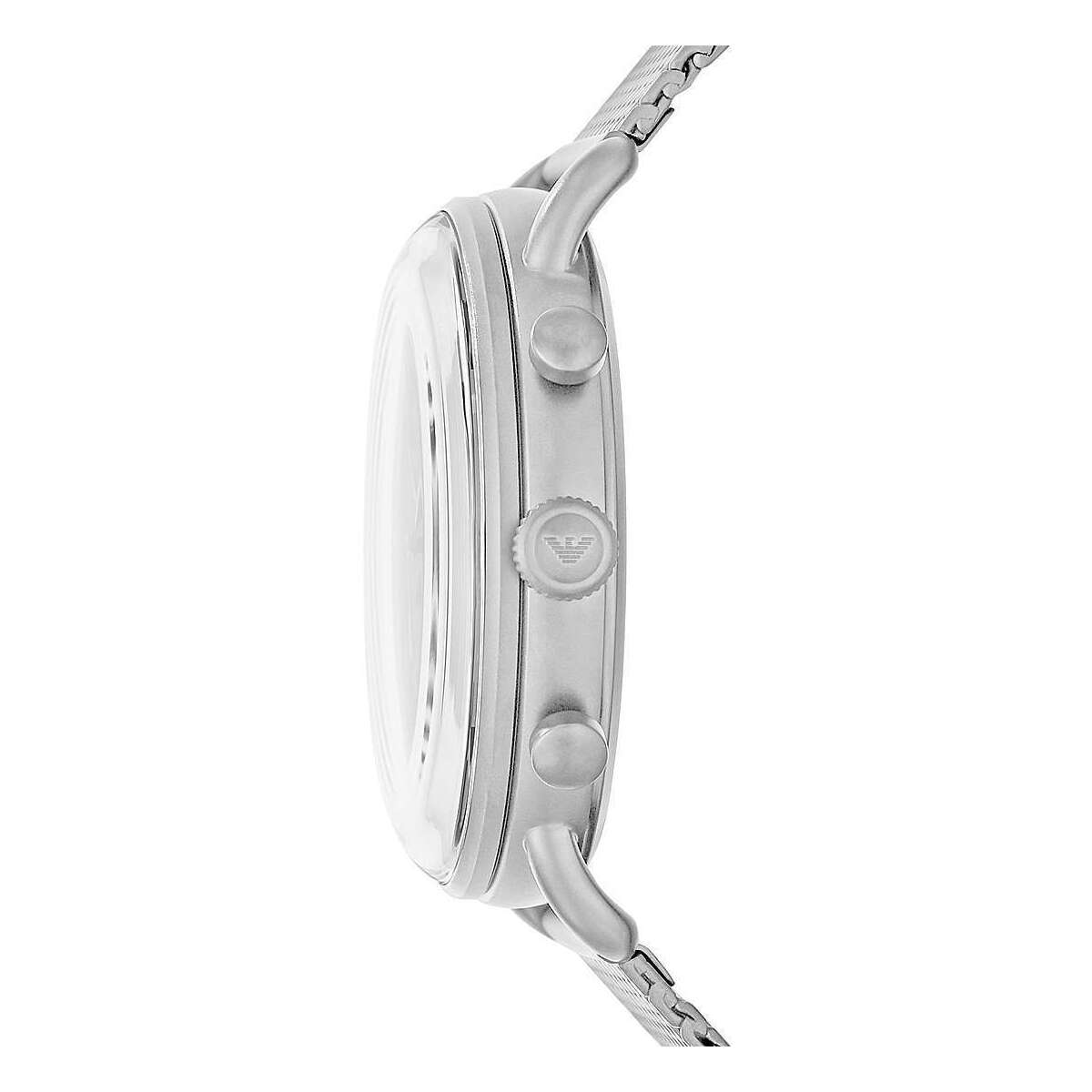 Emporio Armani Sophisticated Silver Steel Chronograph Watch - ACCEXO