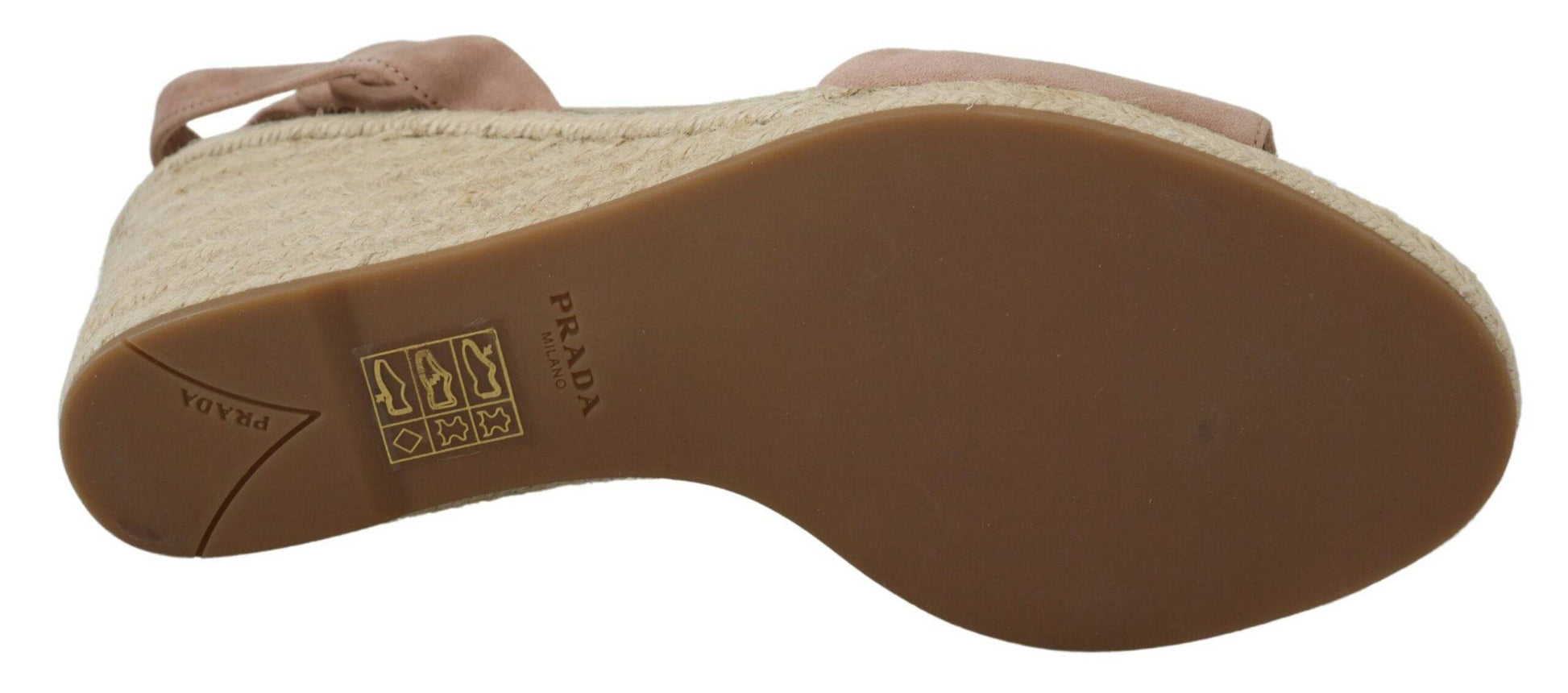 Prada Elegant Suede Ankle Strap Wedge Sandals - ACCEXO