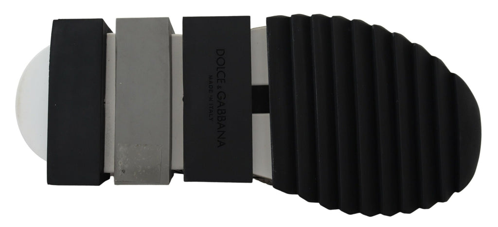 Dolce & Gabbana Sparkling Silver Rhinestone Sneakers - ACCEXO