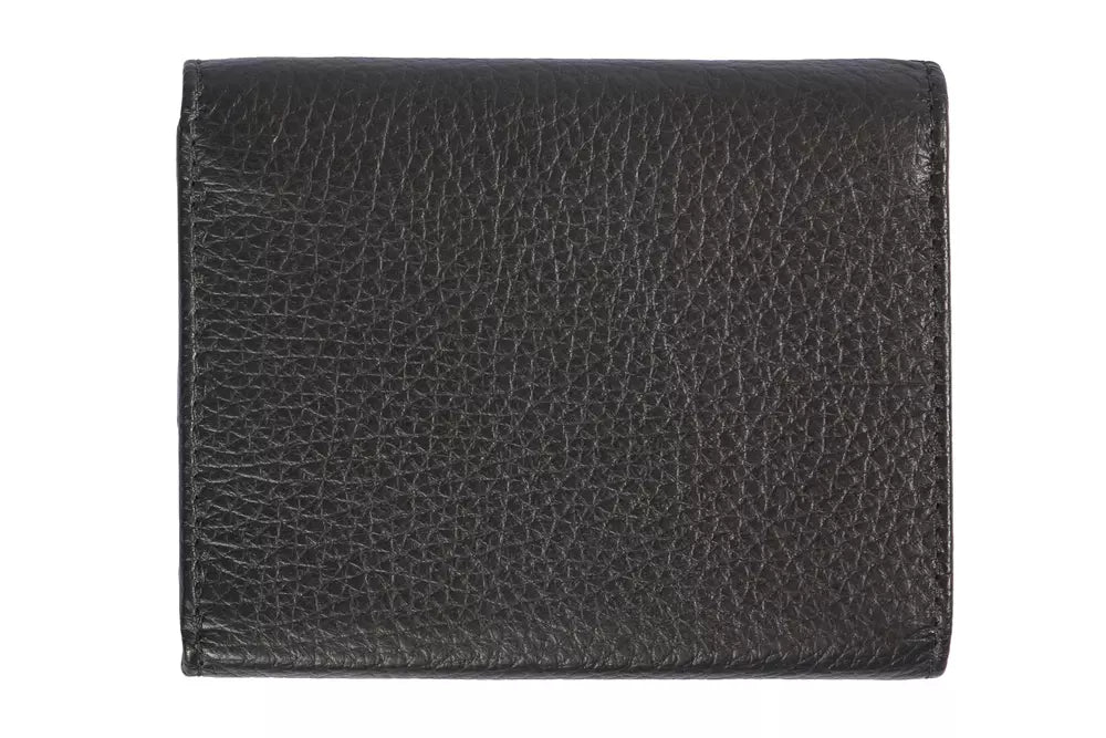 Trussardi Black Leather Women Wallet - ACCEXO