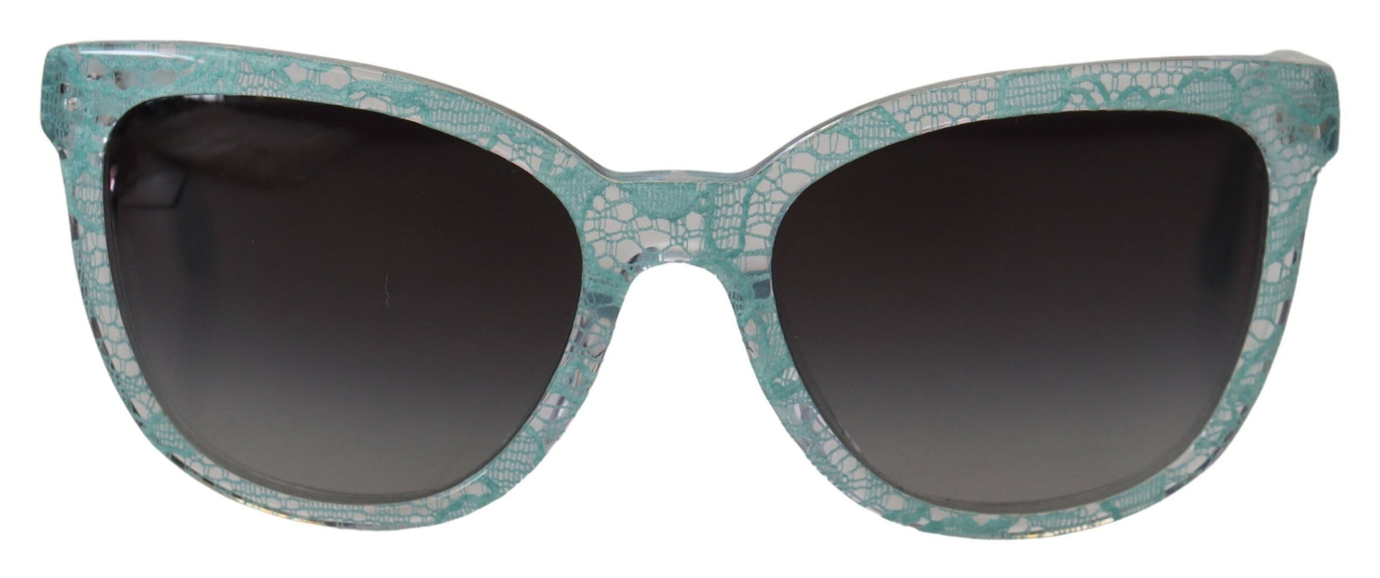 Dolce & Gabbana Elegant Blue Lace Detail Sunglasses - ACCEXO