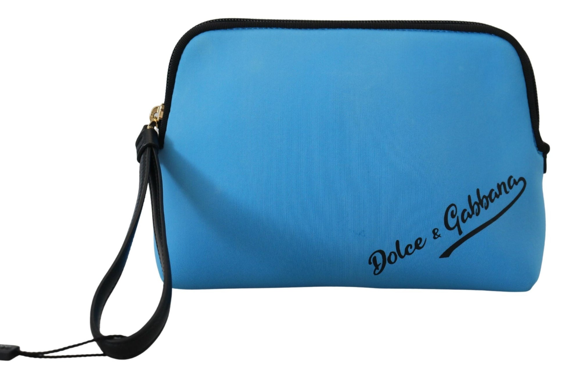 Dolce & Gabbana Elegant Blue Polyamide Pouch Bag - ACCEXO
