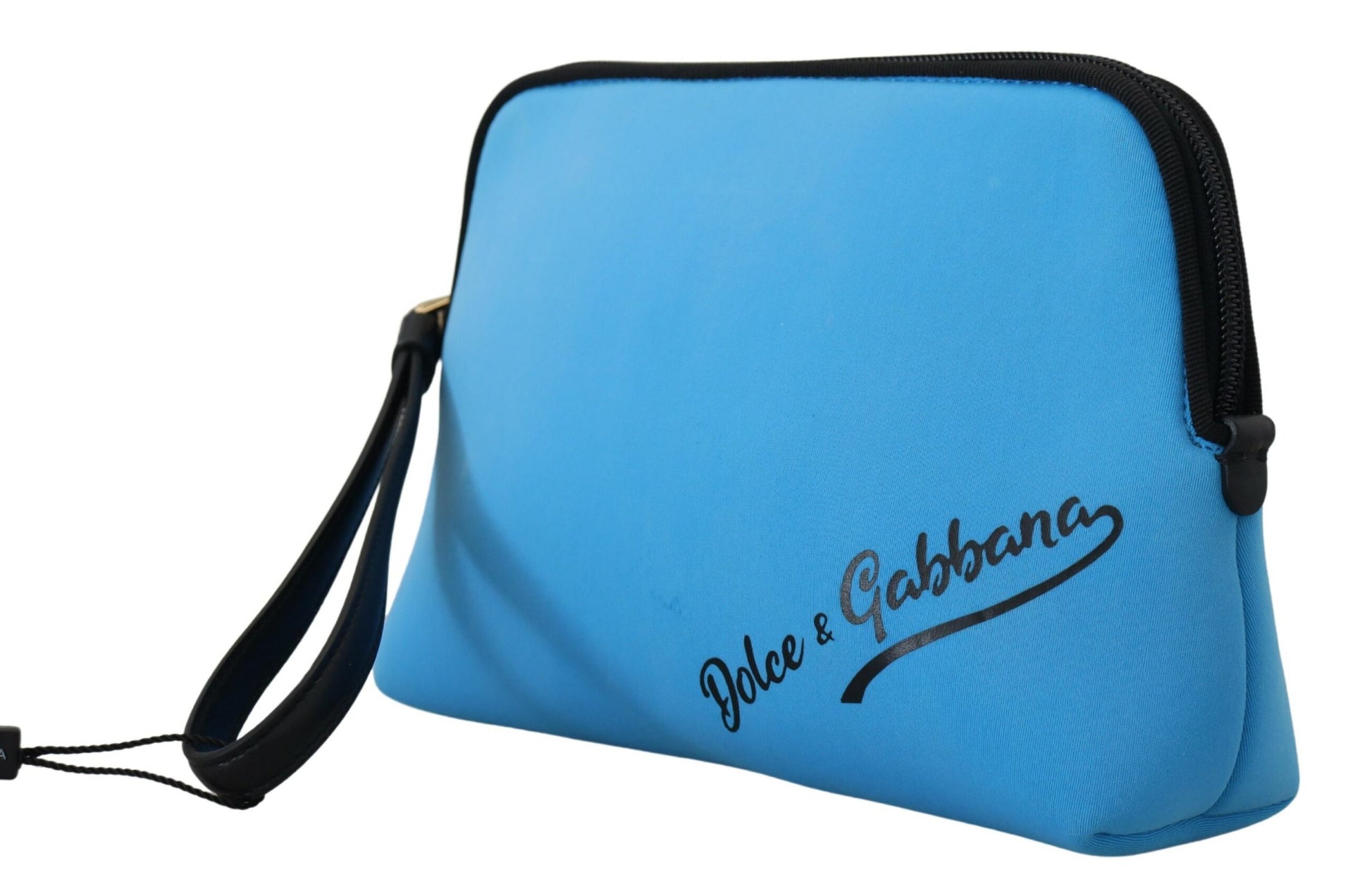 Dolce & Gabbana Elegant Blue Polyamide Pouch Bag - ACCEXO