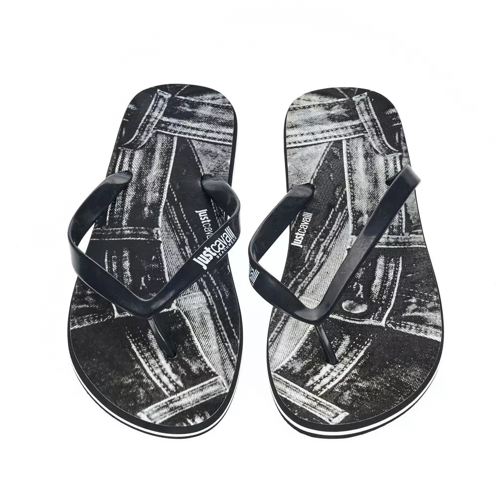 Just Cavalli Black EVA Men Sandal - ACCEXO