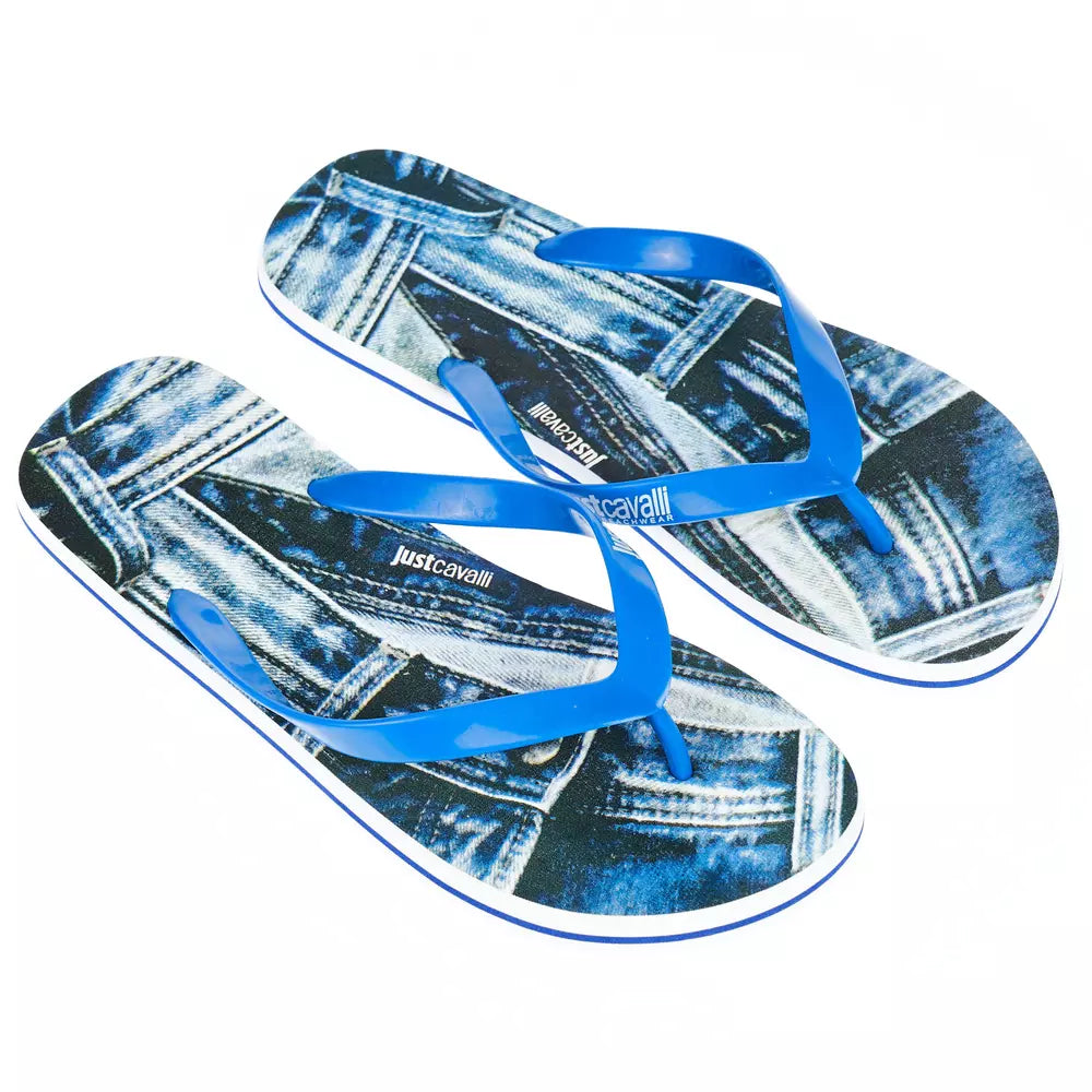 Just Cavalli Light Blue EVA Men Sandal - ACCEXO