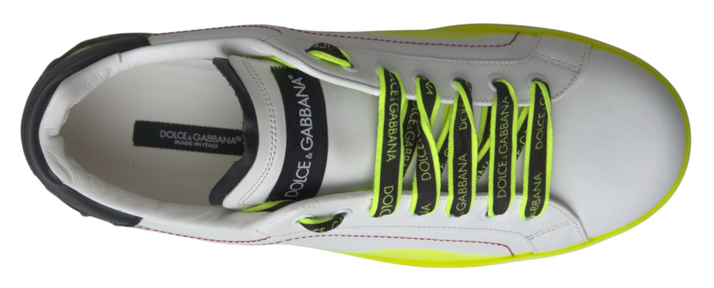 Dolce & Gabbana Sleek Portofino Low Top Leather Sneakers - ACCEXO