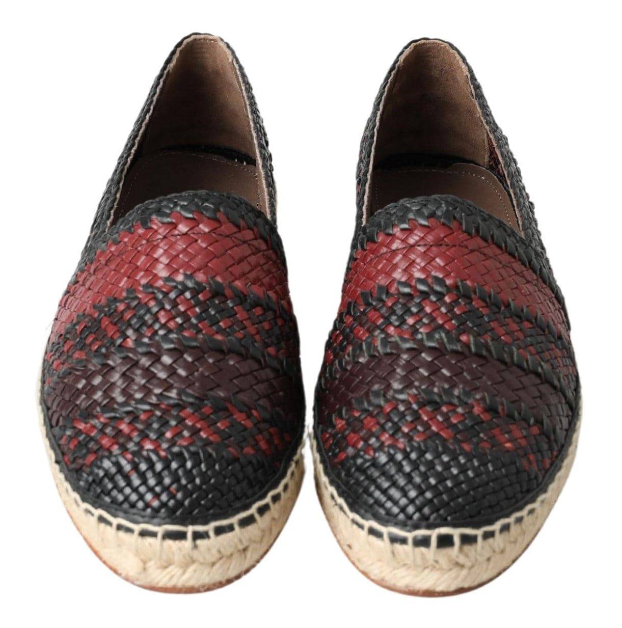 Dolce & Gabbana Elegant Woven Leather Espadrilles - ACCEXO