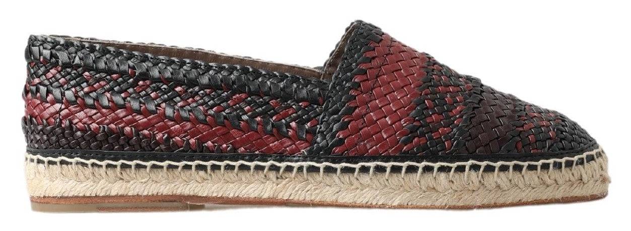 Dolce & Gabbana Elegant Woven Leather Espadrilles - ACCEXO