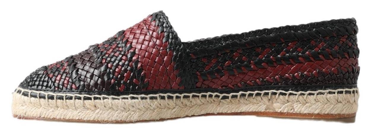 Dolce & Gabbana Elegant Woven Leather Espadrilles - ACCEXO