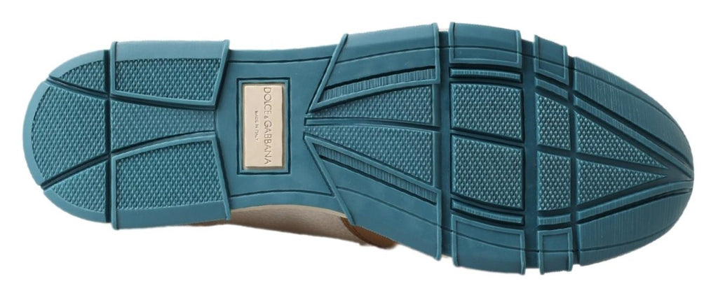 Dolce & Gabbana Elegant White Leather Slipper Loafers - ACCEXO