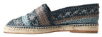 Dolce & Gabbana Sumptuous Woven Leather Espadrilles - ACCEXO