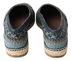 Dolce & Gabbana Sumptuous Woven Leather Espadrilles - ACCEXO