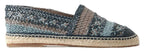 Dolce & Gabbana Sumptuous Woven Leather Espadrilles - ACCEXO