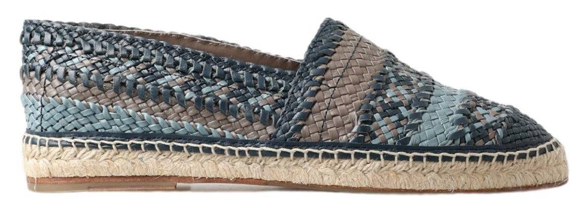 Dolce & Gabbana Sumptuous Woven Leather Espadrilles - ACCEXO